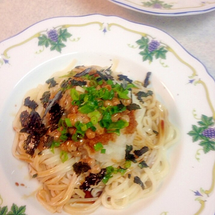 釜あげおろし納豆うどん